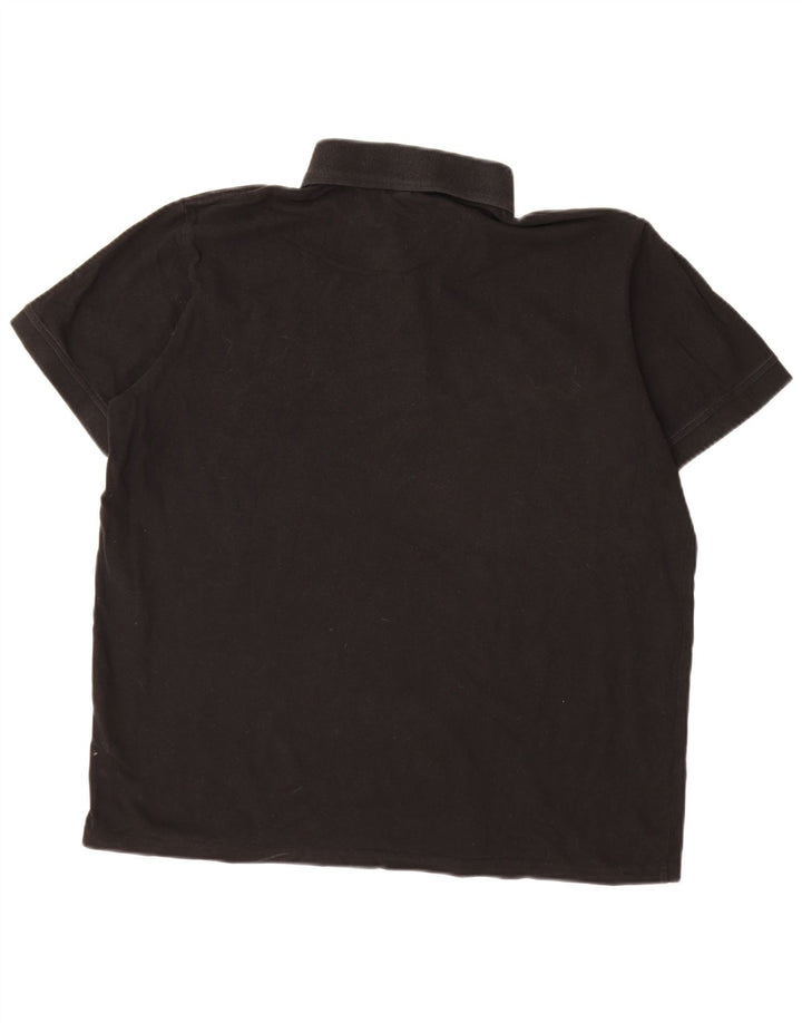 KAPPA Herren Poloshirt XL Schwarz Baumwolle