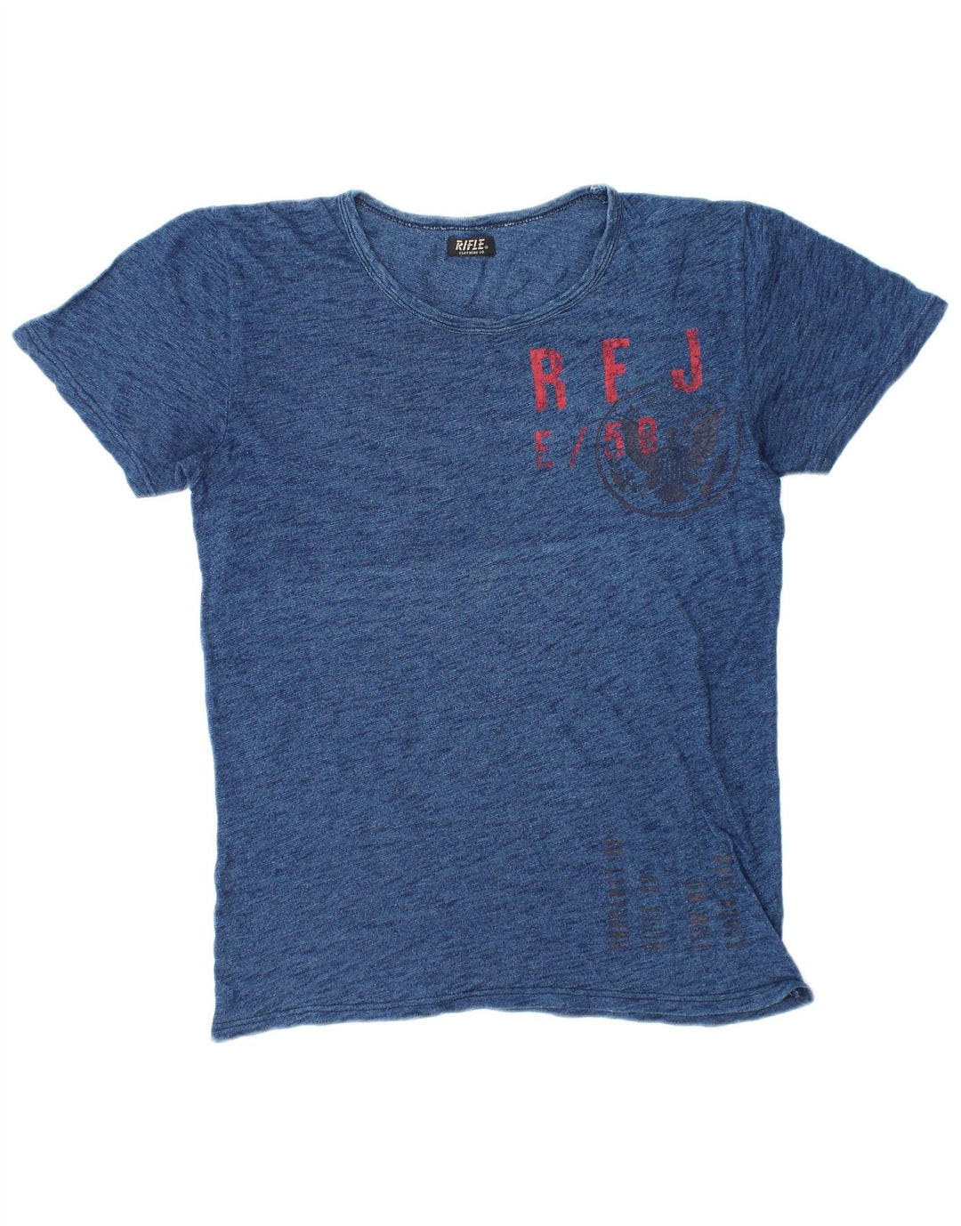 Rifle Herren-T-Shirt mit Grafik, mittelgroß, marineblau meliert