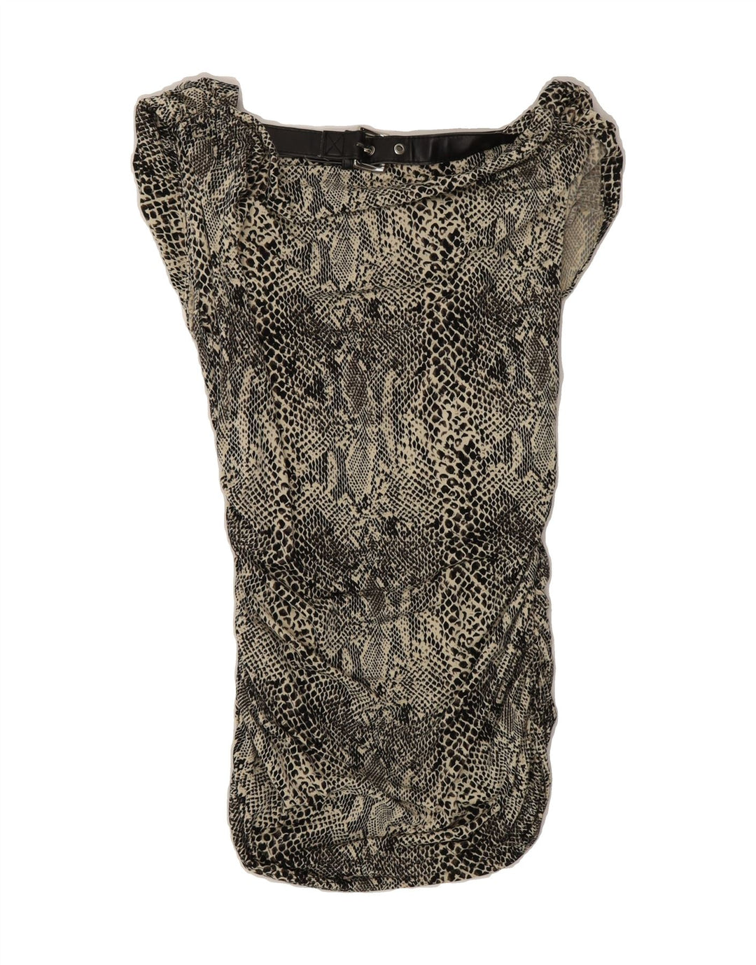 MICHAEL KORS Womens Sleeveless Blouse Top UK 6 XS Grey Animal Print Vintage Michael Kors and Second-Hand Michael Kors from Messina Hembry 