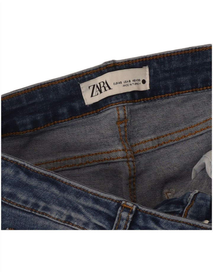 Zara Damen Schlagjeans EU 40 Mittel W30 L30 Blau