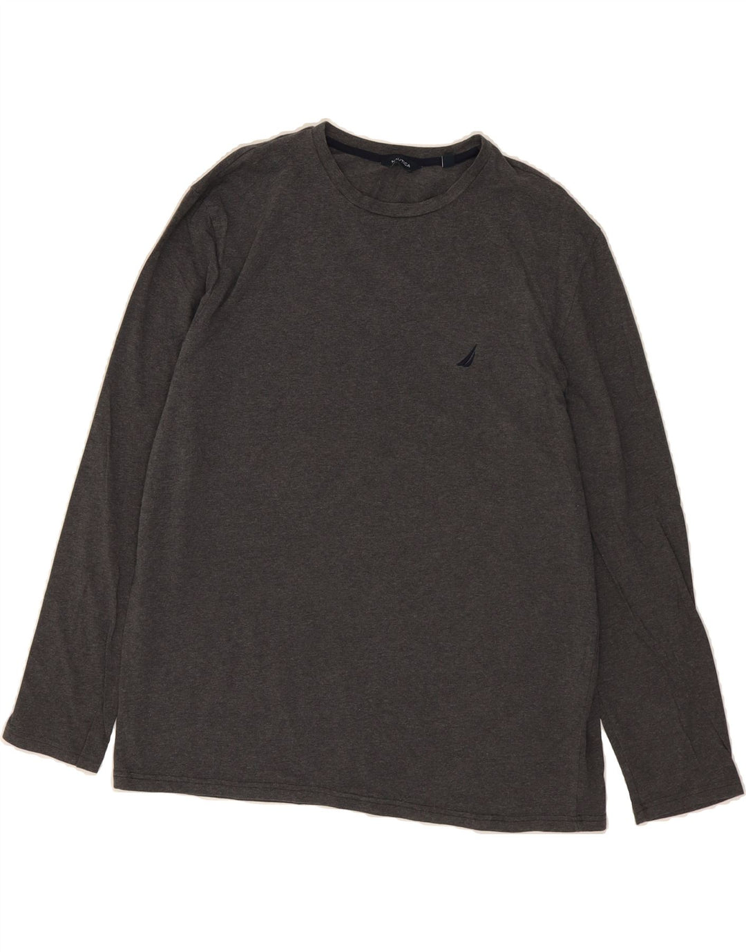 NAUTICA Mens Top Long Sleeve XL Grey Cotton Vintage Nautica and Second-Hand Nautica from Messina Hembry 