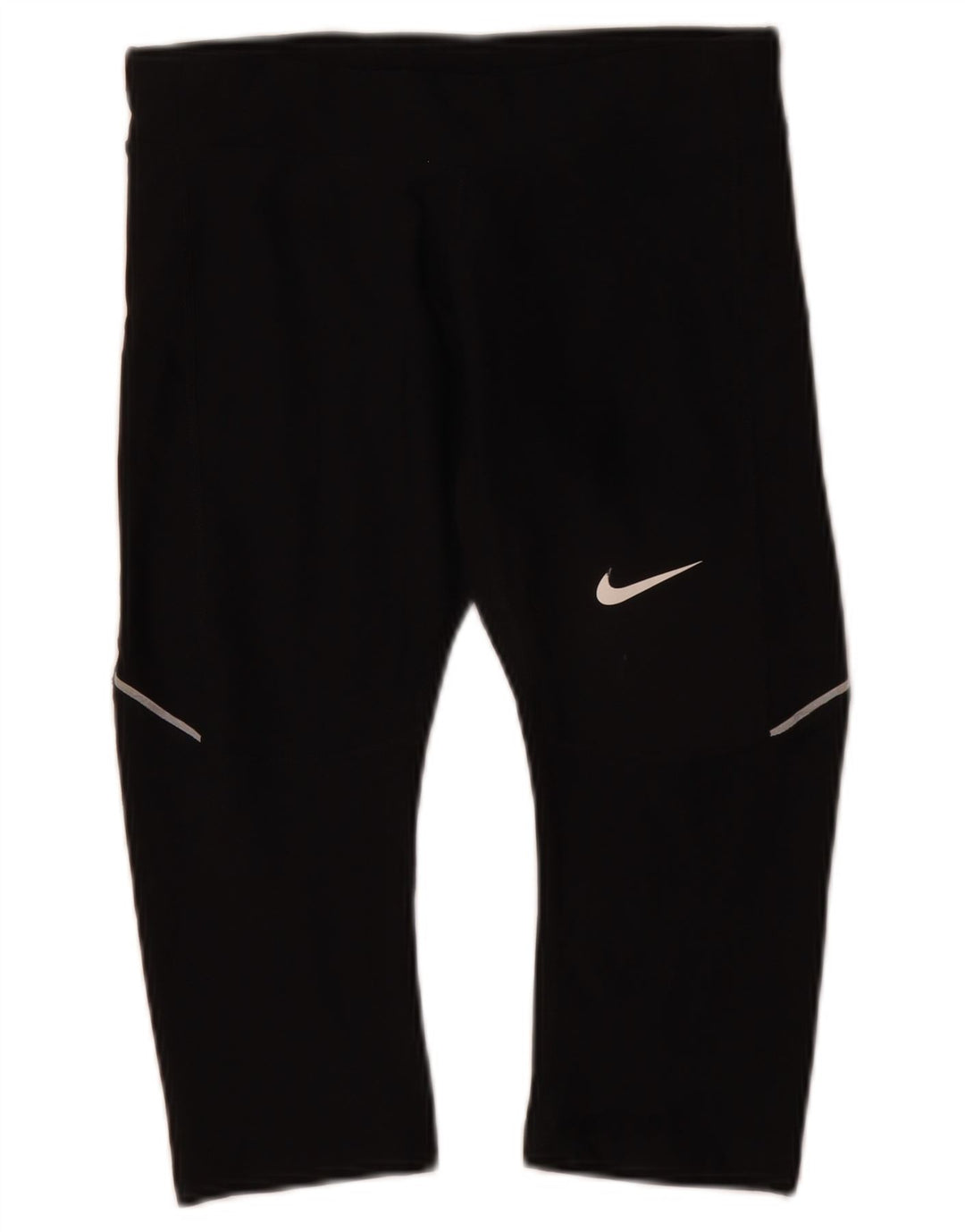 Nike Damen Dri Fit Capri Leggings UK 4 XS Schwarz Polyester