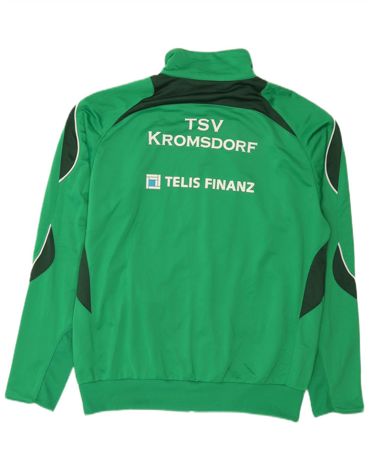 Saller Herren-Trainingsanzugoberteil mit Grafik, XL, grünes Farbblock-Polyester