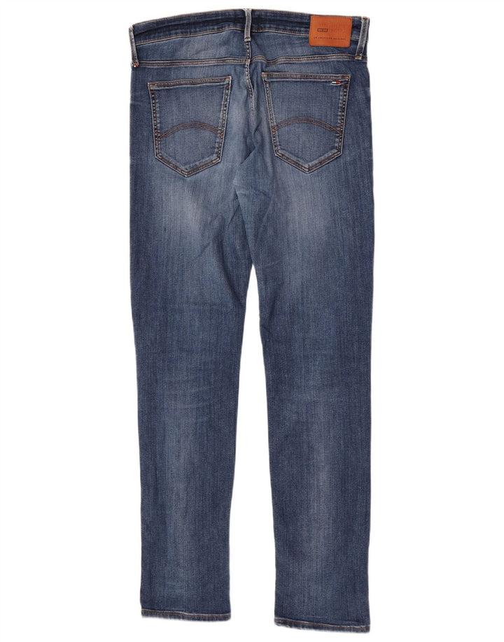 Tommy Hilfiger Herren Slim Jeans W32 L34 Blaue Baumwolle