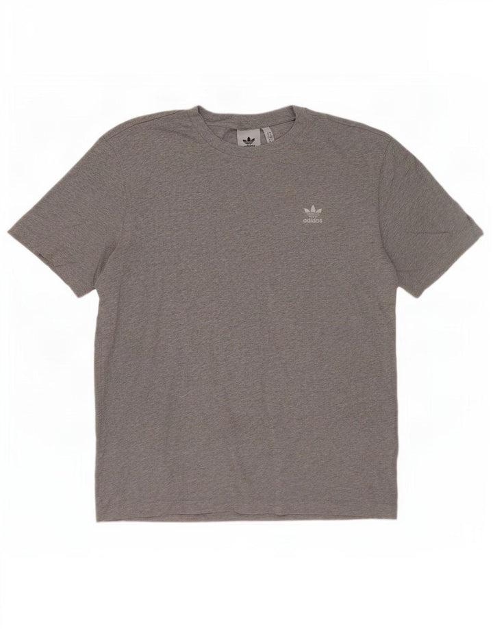 Adidas Herren T-Shirt Top mittelgraue Baumwolle