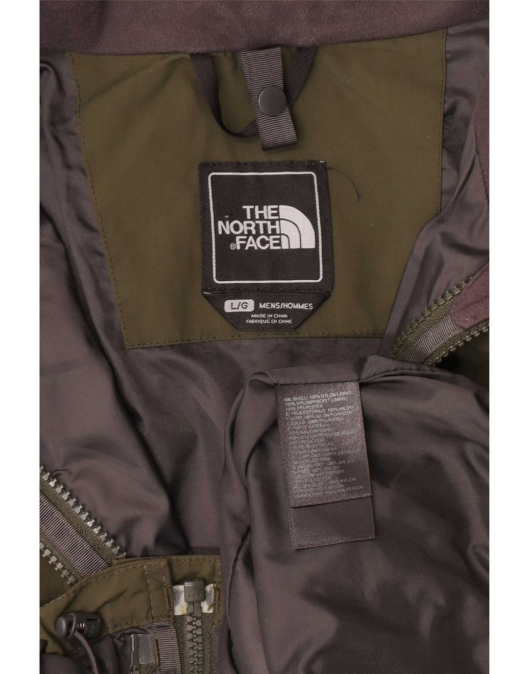 The North Face Herren-Windbreaker-Jacke, UK 40, großes grünes Nylon