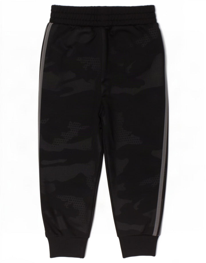 Adidas Jungen-Trainingshose, Jogginghose, 2–3 Jahre, schwarzes Camouflage-Polyester