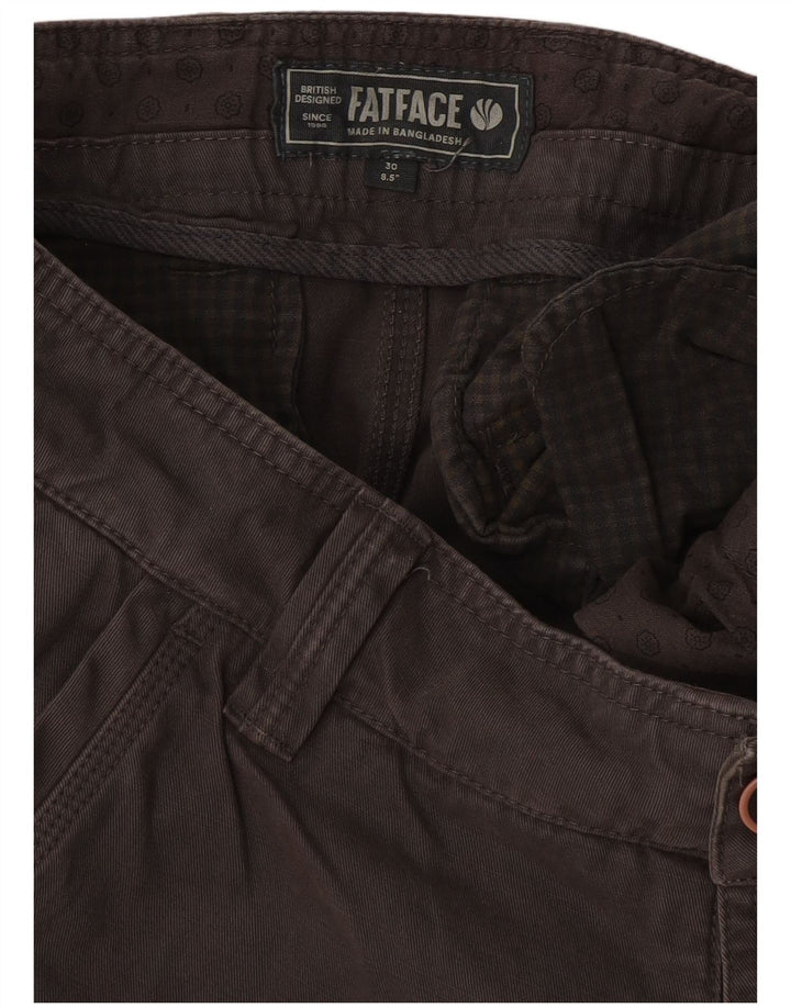 Fat Face Herren Chinoshorts W30 mittelgraue Baumwolle