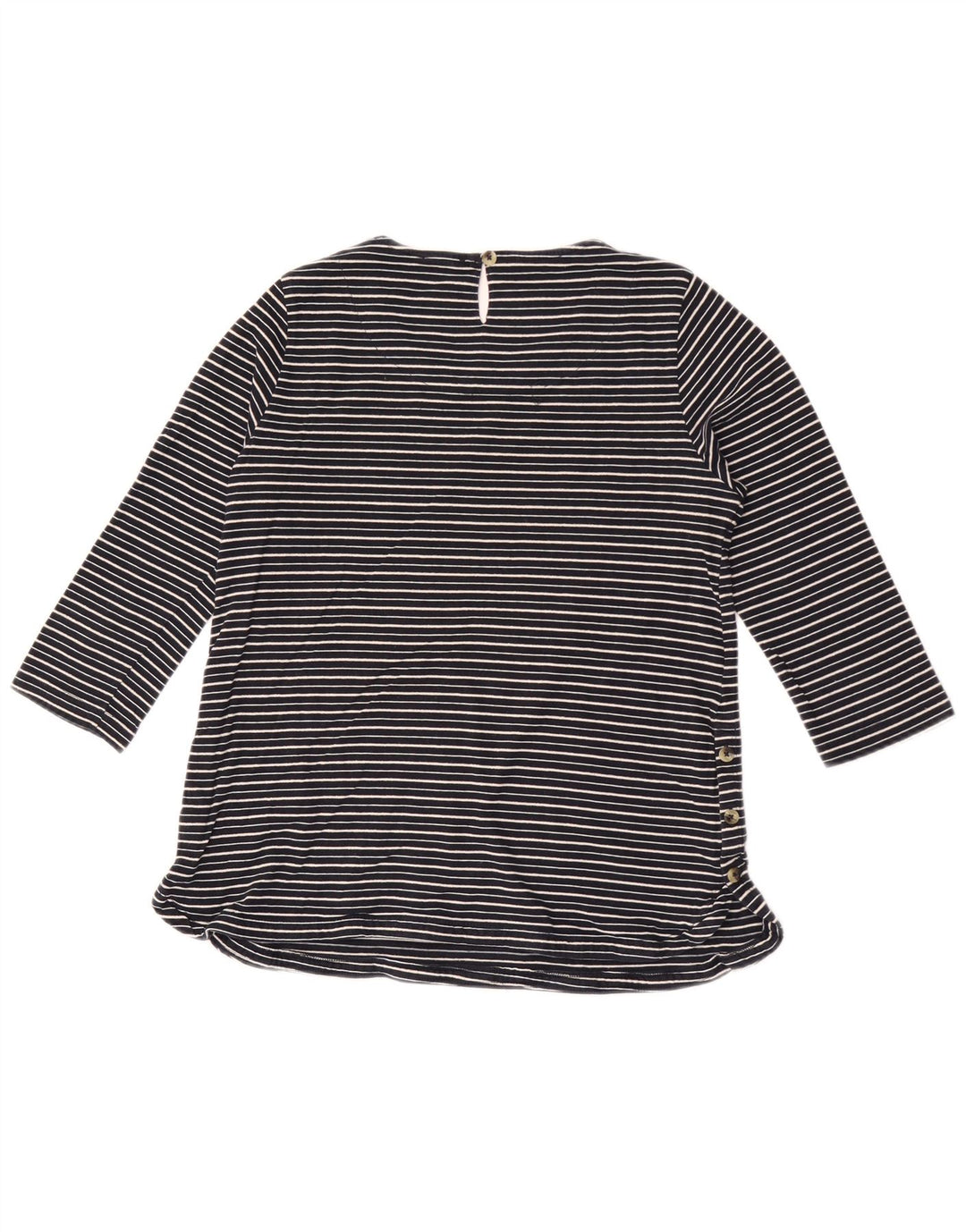 Fat Face Damen-Top mit 3/4-Ärmeln, Größe S, Marineblau, gestreift