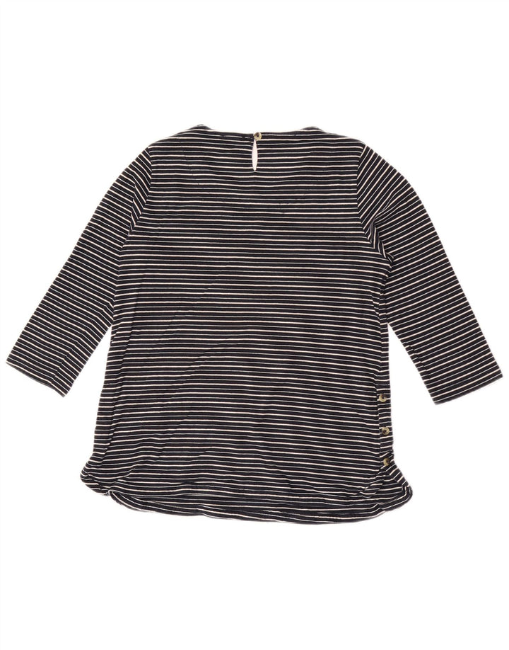 Fat Face Damen-Top mit 3/4-Ärmeln, Größe S, Marineblau, gestreift