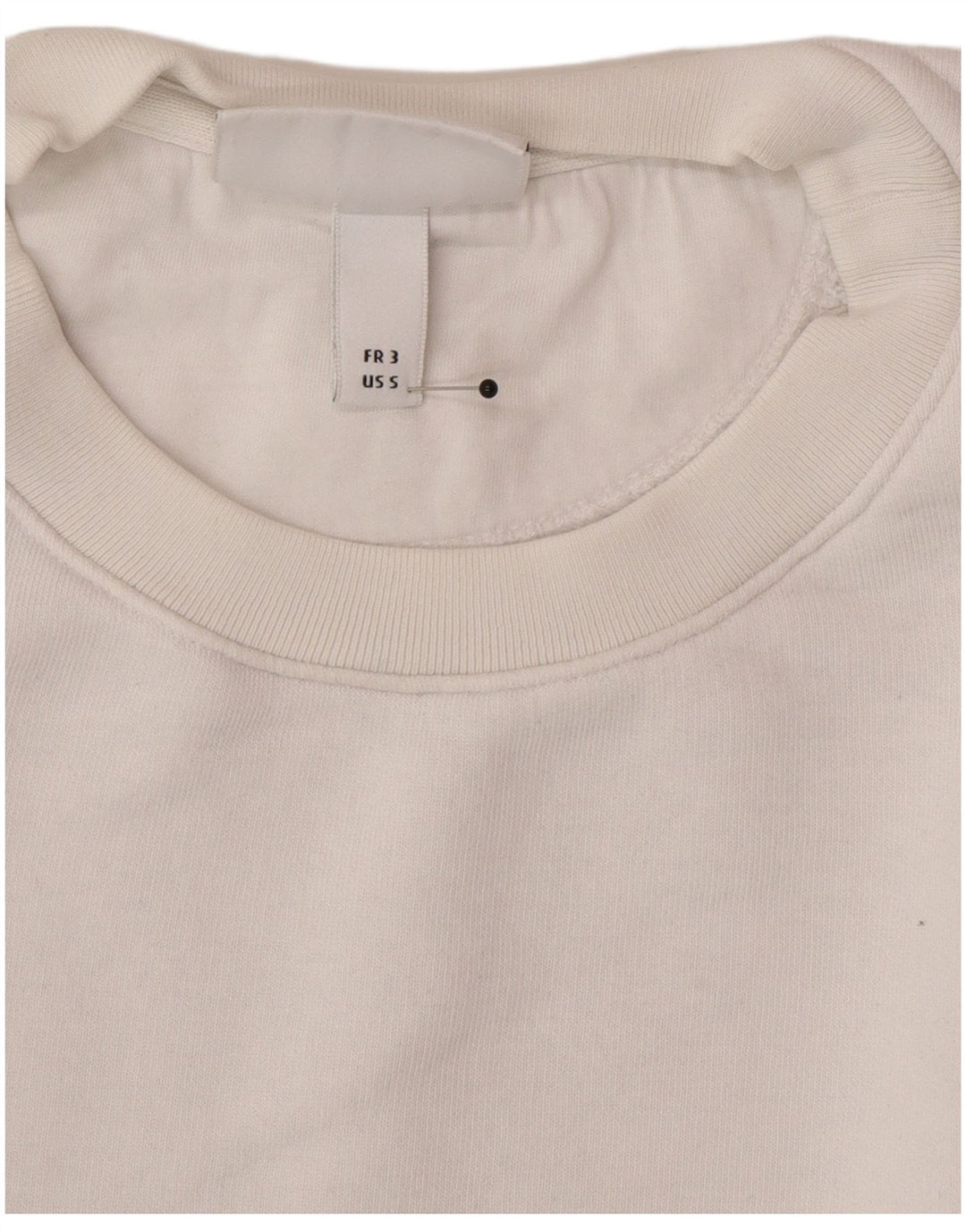 Lacoste Herren-Sweatshirt mit Grafik, Größe 3, klein, weiße Baumwolle