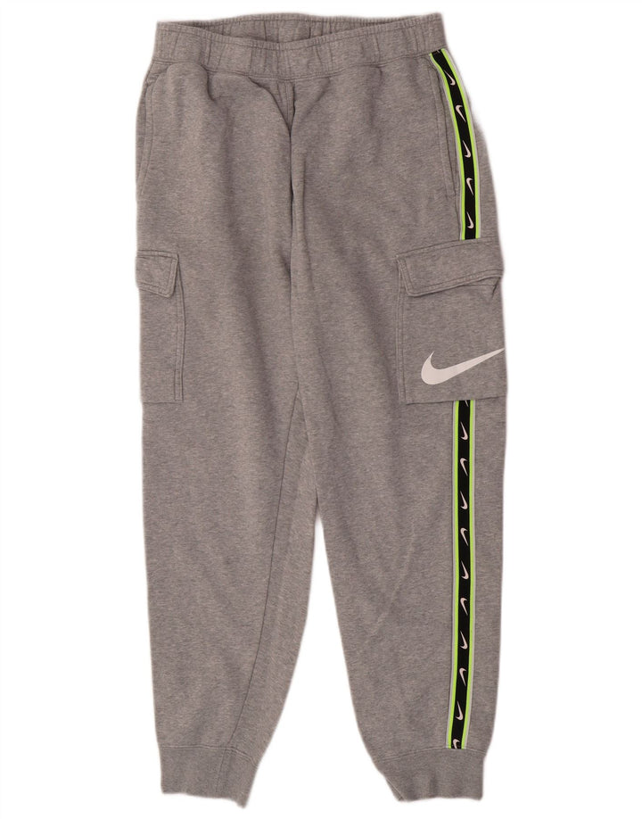 Nike Herren-Trainingsanzug mit grafischer Cargo-Hose, mittelgrau, Farbblock