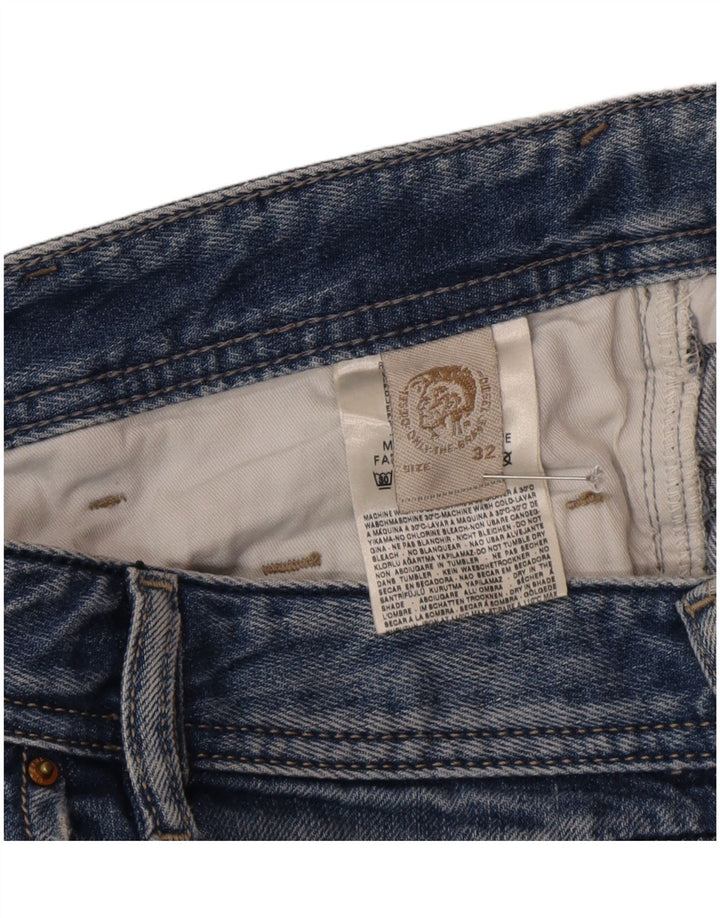DIESEL Herren Slim Jeans W32 L32 Blaue Baumwolle