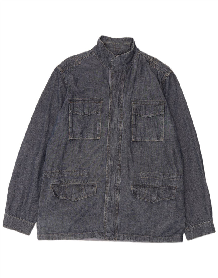 Rifle Herren-Utility-Jacke UK 44 2XL Marineblaue Baumwolle