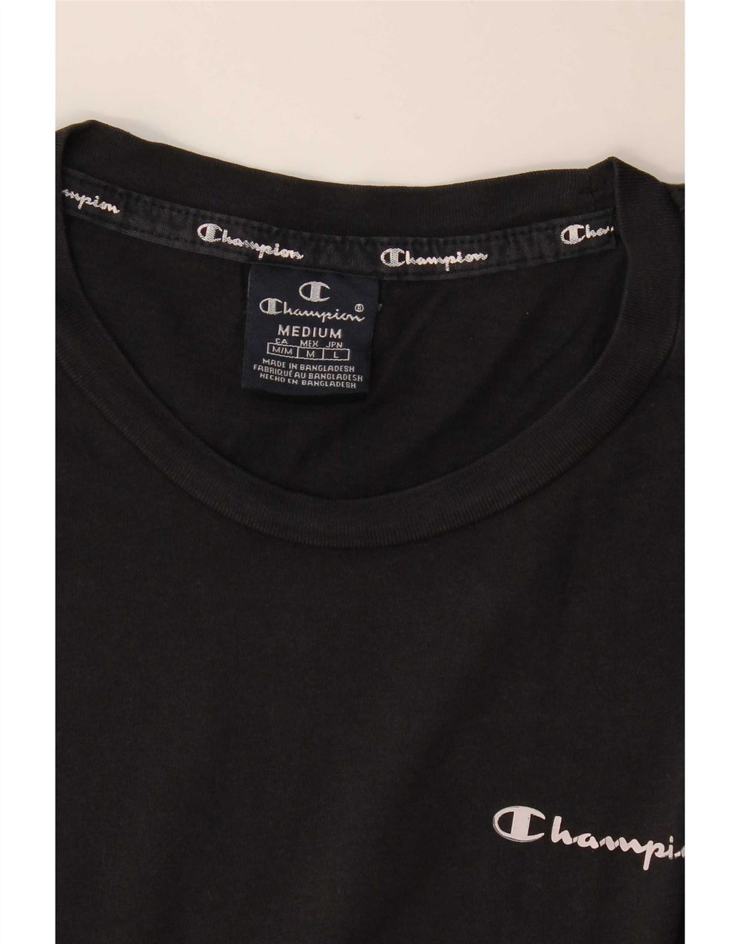 Champion Herren T-Shirt Top Medium Schwarz