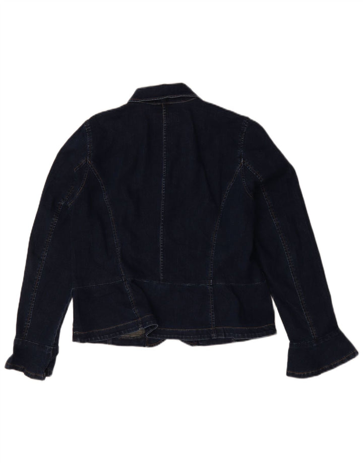 Ralph Lauren Damen Jeansjacke US 14 XL Marineblaue Baumwolle