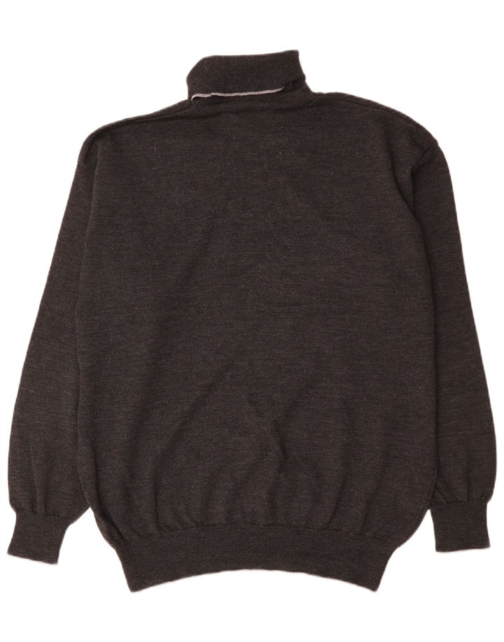 Sergio Tacchini Herren-Pullover mit Rollkragen, Größe L, Grau