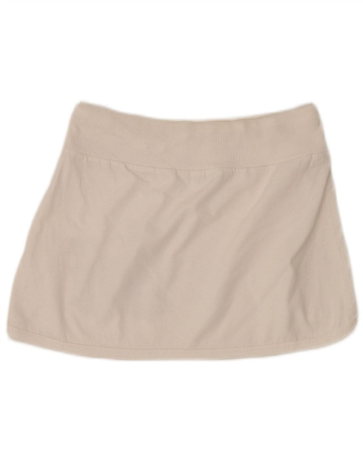 BENETTON Grafik-Mini-Tennisrock für Damen, UK 12, mittelweiß, geblümt