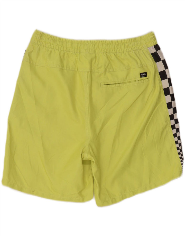VANS Mens Swimming Shorts Small  Green Geometric Vintage Vans and Second-Hand Vans from Messina Hembry 