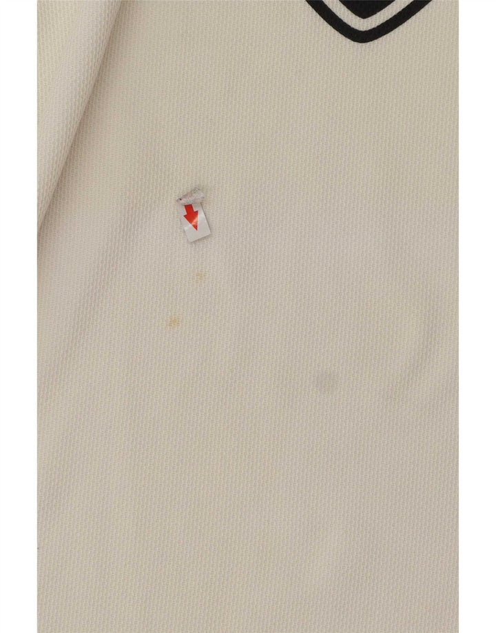 Nike Herren-T-Shirt mit Grafik, UK, Größe 36/38, klein, weiß gestreift, Polyester