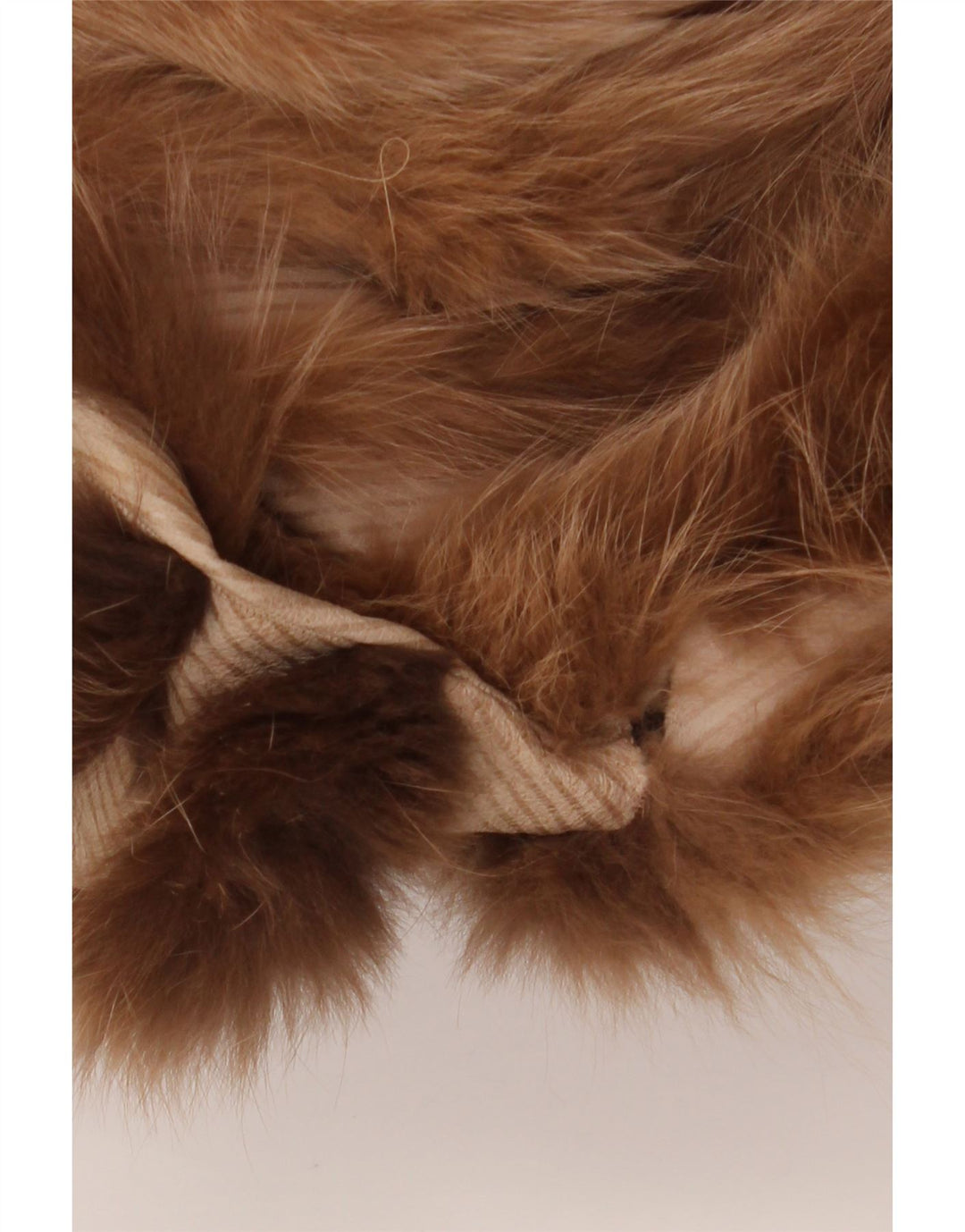 VINTAGE Damen Kunstpelz-Wendemantel UK 18 XL Braun geblümt