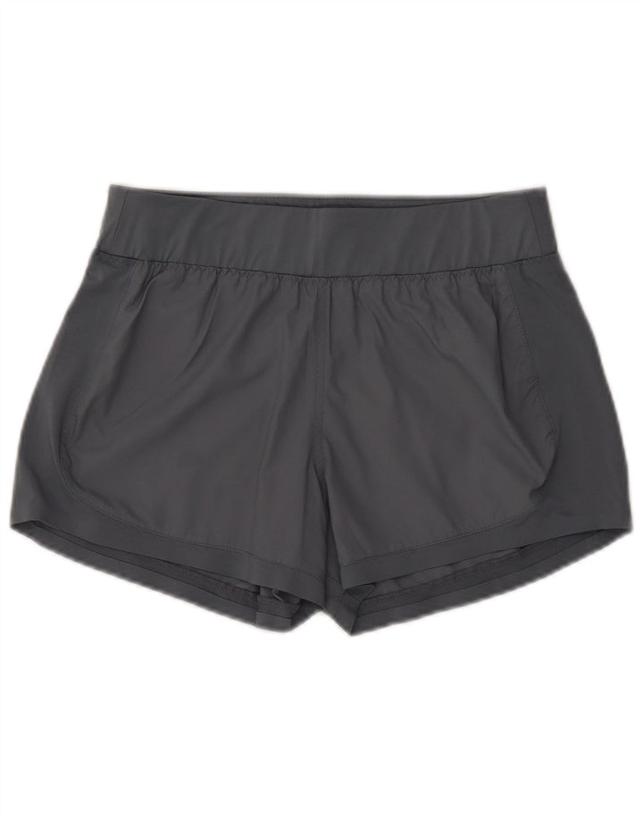 ATHLETA Damen Sportshorts UK 10 Small Grau Polyester