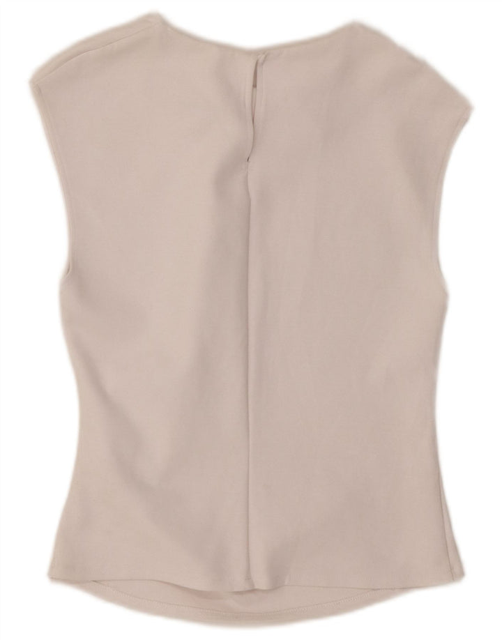 Ärmelloses Crop-Blusenoberteil für Damen von Zara, Größe 44, Weiß
