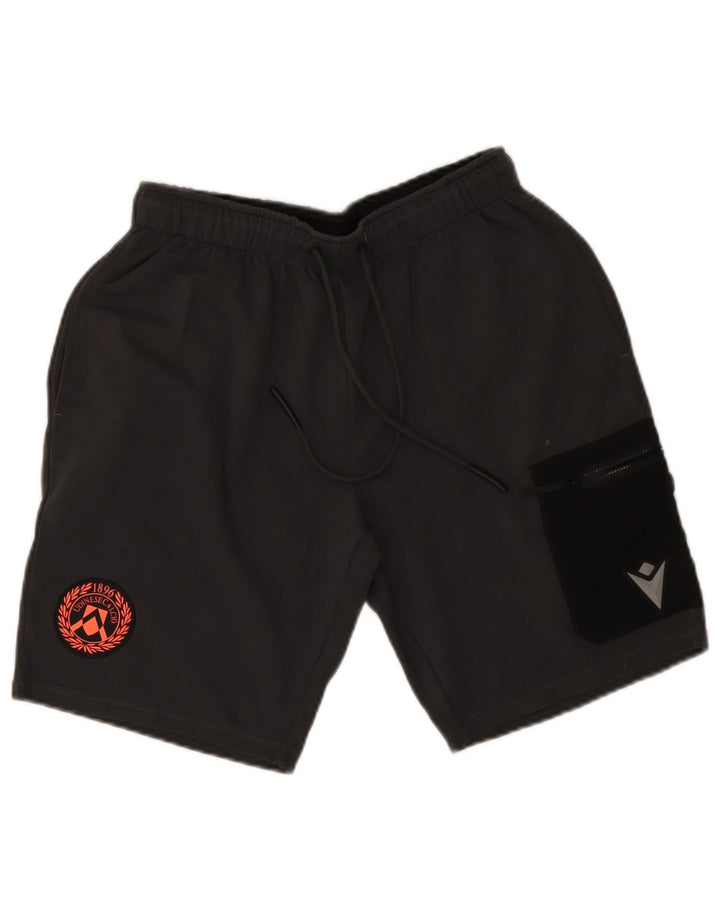 Macron Herren Udinese Calcio Sportshorts mittelgraue Baumwolle