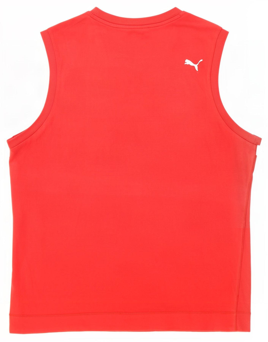 Puma Herren Grafik-Trägershirt, groß, rot, Farbblock