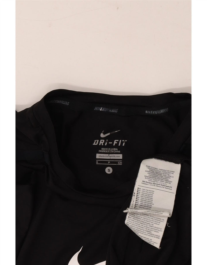 Nike Herren Dri Fit Graphic T-Shirt Top Small Schwarz Polyester
