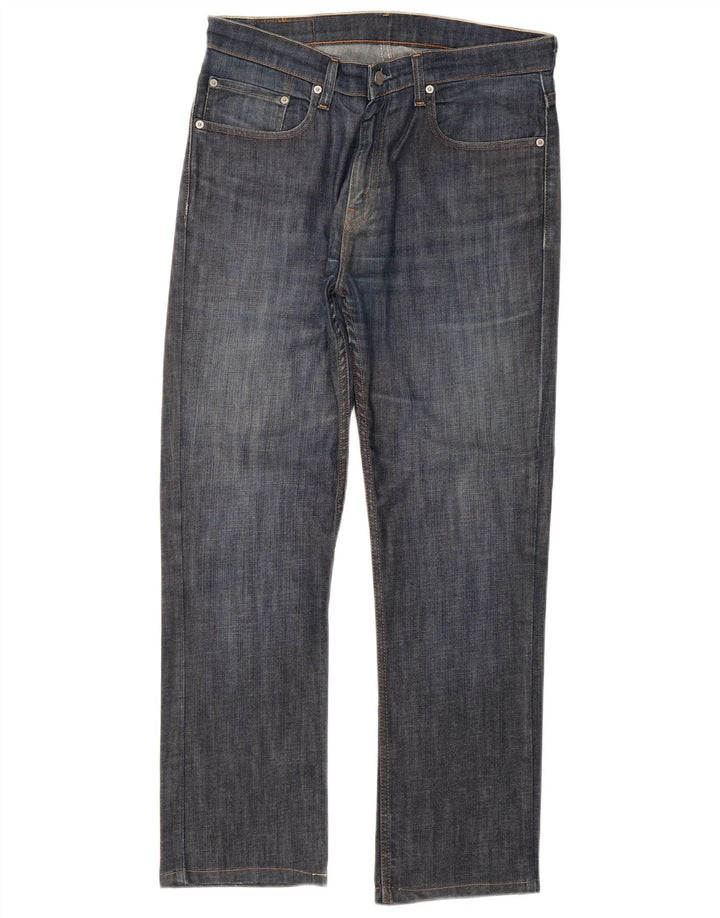 Levi's Herren Straight Jeans W34 L34 Marineblaue Baumwolle