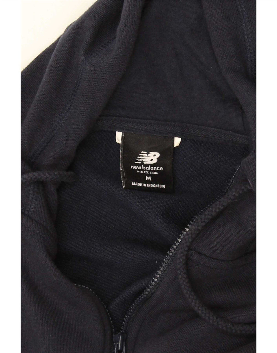 New Balance Herren-Kapuzenpullover mit Reißverschluss, mittelblau