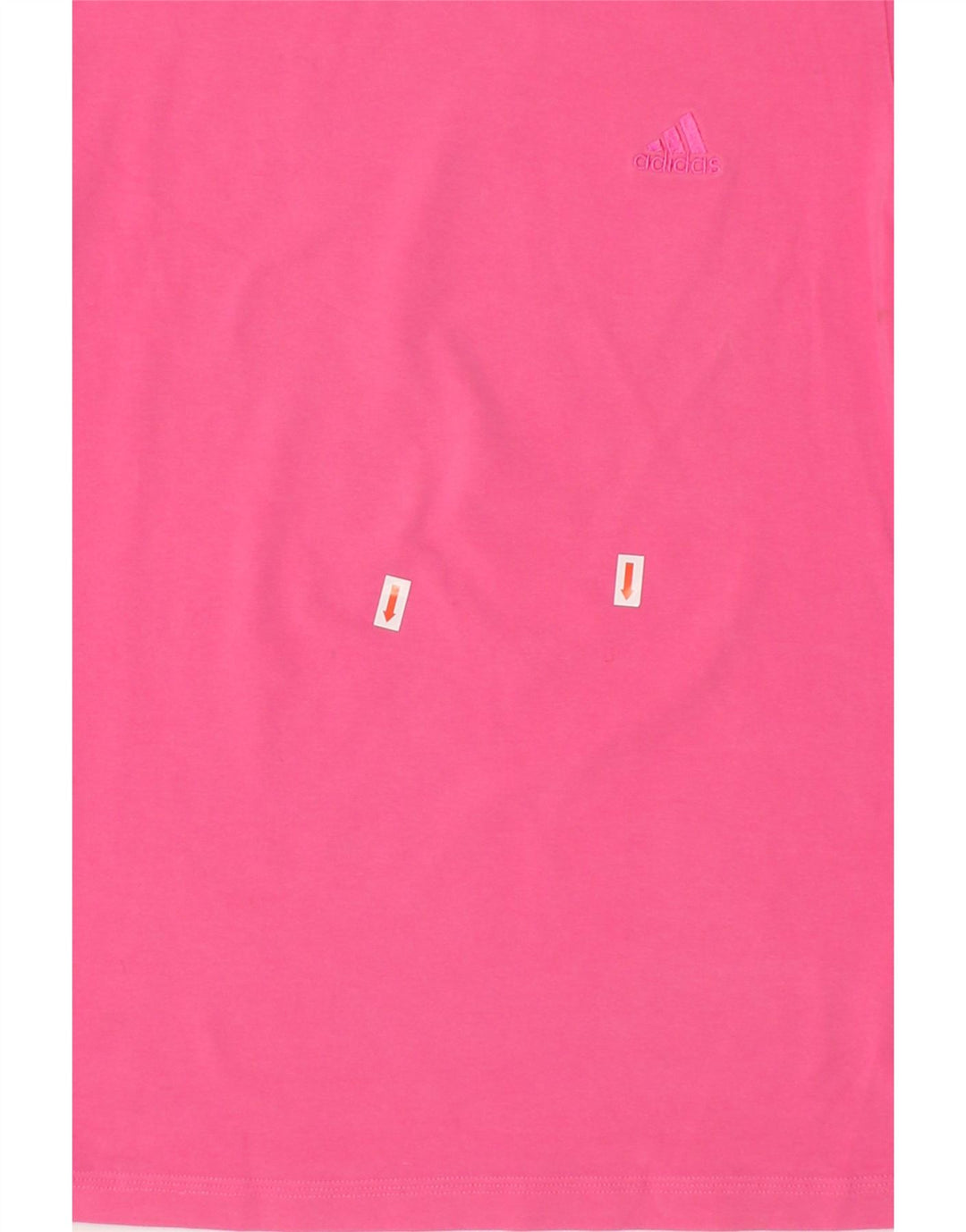 ADIDAS Womens T-Shirt Top UK 14 Medium Pink Cotton Vintage Adidas and Second-Hand Adidas from Messina Hembry 