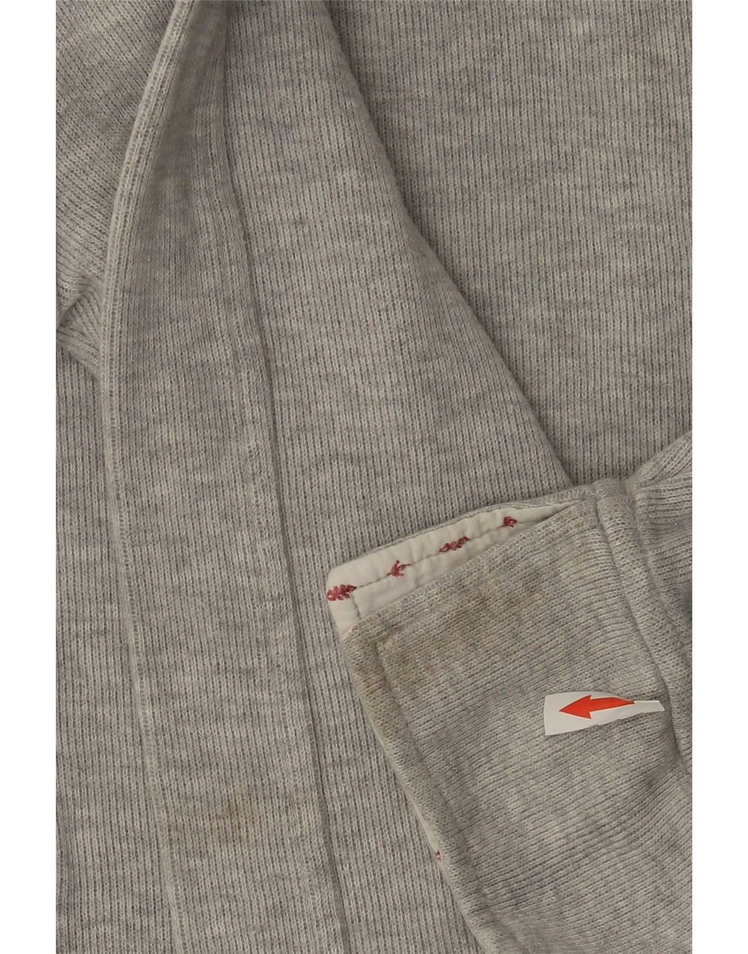 Orvis Damen-Sweatshirt mit Reißverschluss am Hals, UK 14, mittelgraue Baumwolle