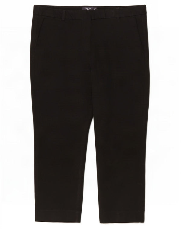 Marks & Spencer Damen The Mia Capri Hose UK 16 Large W34 L22 Schwarz