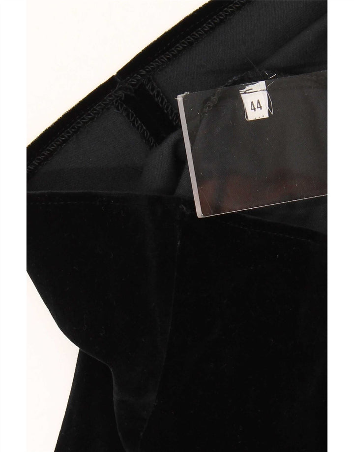 Vintage Damen Weste Bluse Top IT 44 Medium Schwarz