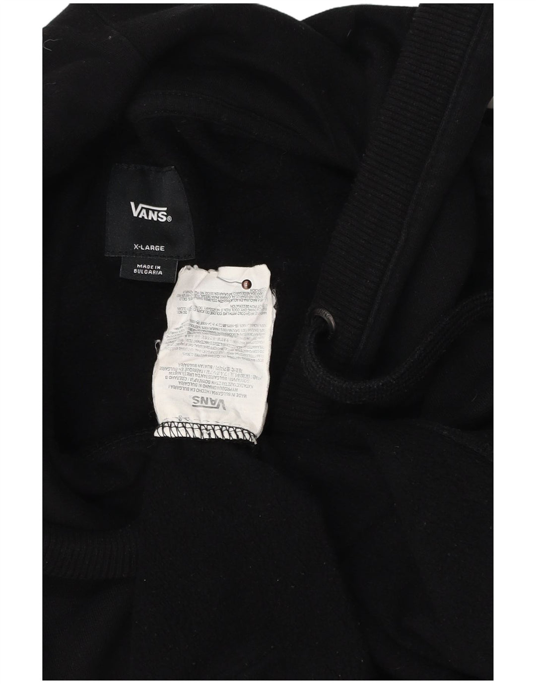 VANS Herren Graphic Hoodie Pullover XL Schwarz Baumwolle