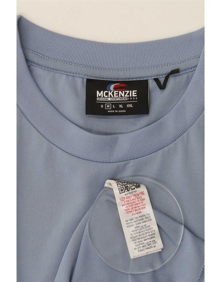Mckenzie Herren T-Shirt Top Mittelblaues Polyester