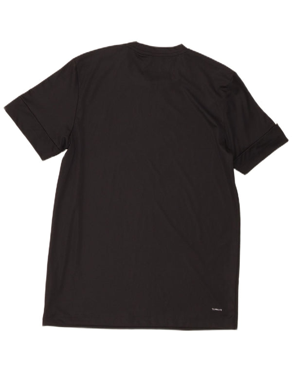 Adidas Herren Climalite Graphic T-Shirt Top Medium Schwarz Polyester