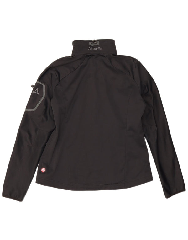 Schöffel Damen-Trainingsanzug-Oberteiljacke UK 14 Large Schwarz Polyester