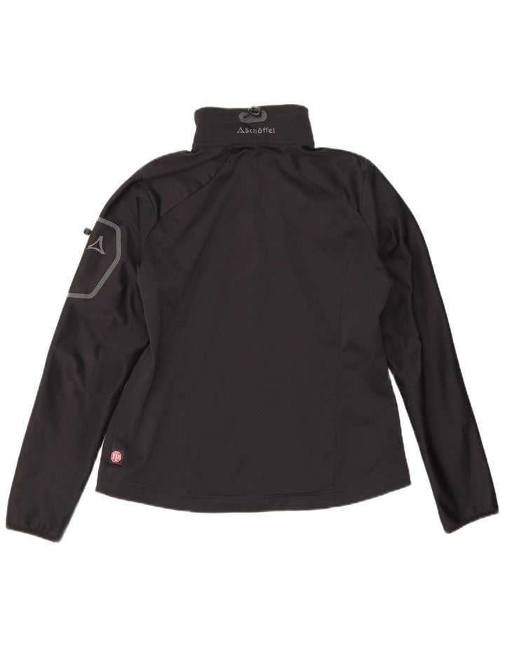 Schöffel Damen-Trainingsanzug-Oberteiljacke UK 14 Large Schwarz Polyester