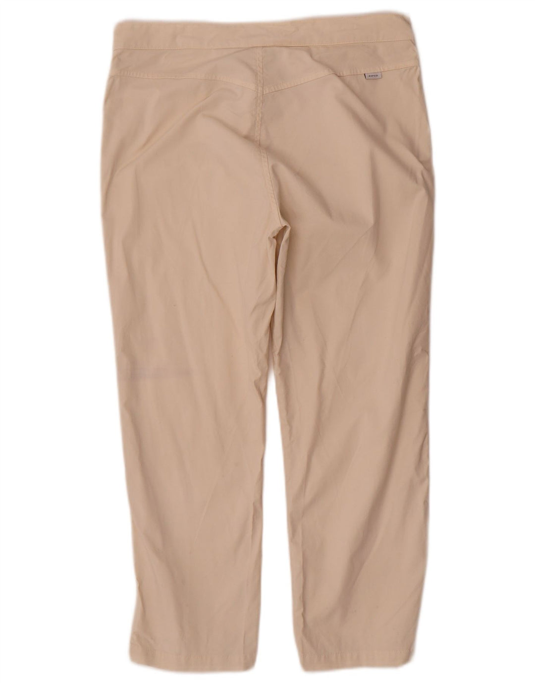 Aspesi Gerade geschnittene Damenhose IT 44 Mittel W30 L23 Beige Baumwolle