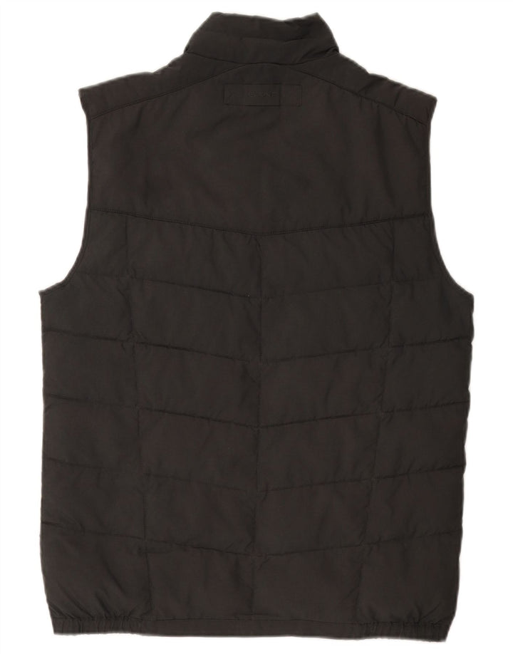 Gant Herren Wattierte Weste UK 36 Small Grau Polyester