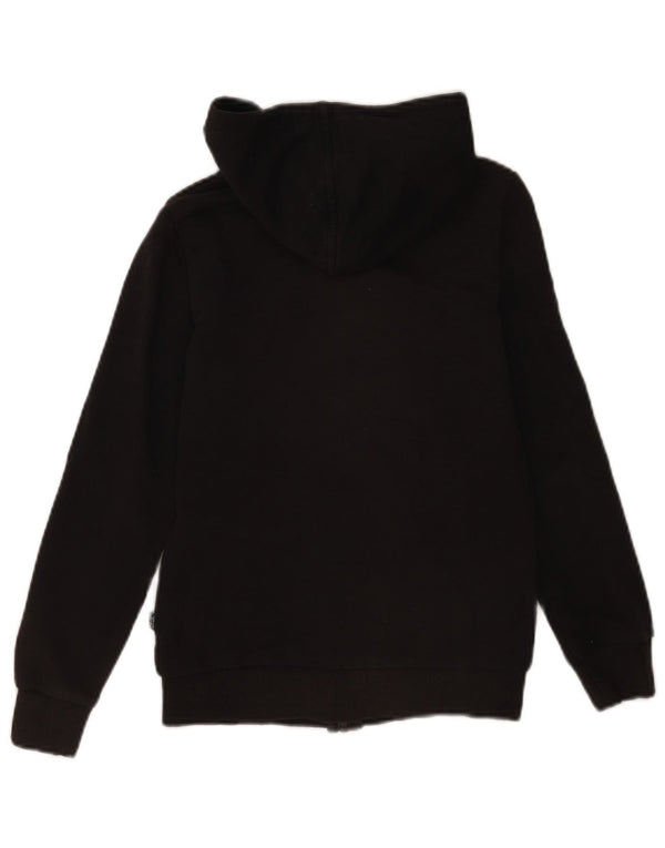 Puma Jungen-Kapuzenpullover mit Reißverschluss, 11–12 Jahre, schwarze Baumwolle