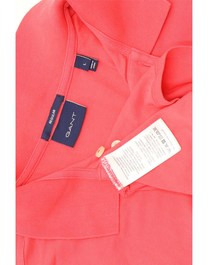Gant Herren-Poloshirt, normal, groß, aus roter Baumwolle