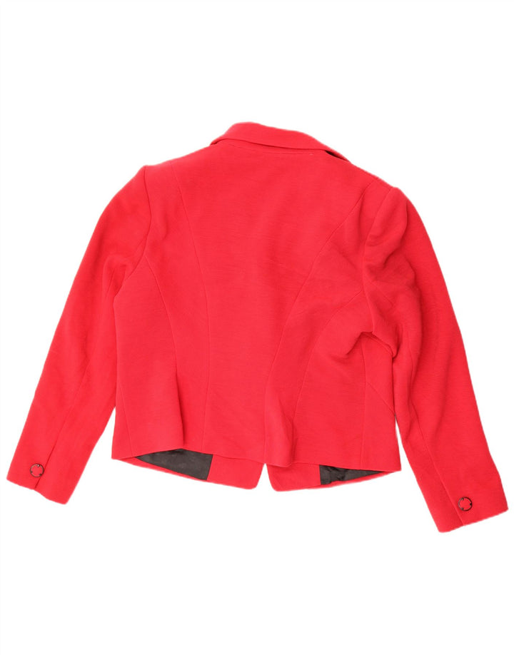 Marks & Spencer Damen-Blazer mit 1 Knopf, UK 18, XL, Rot, Polyester