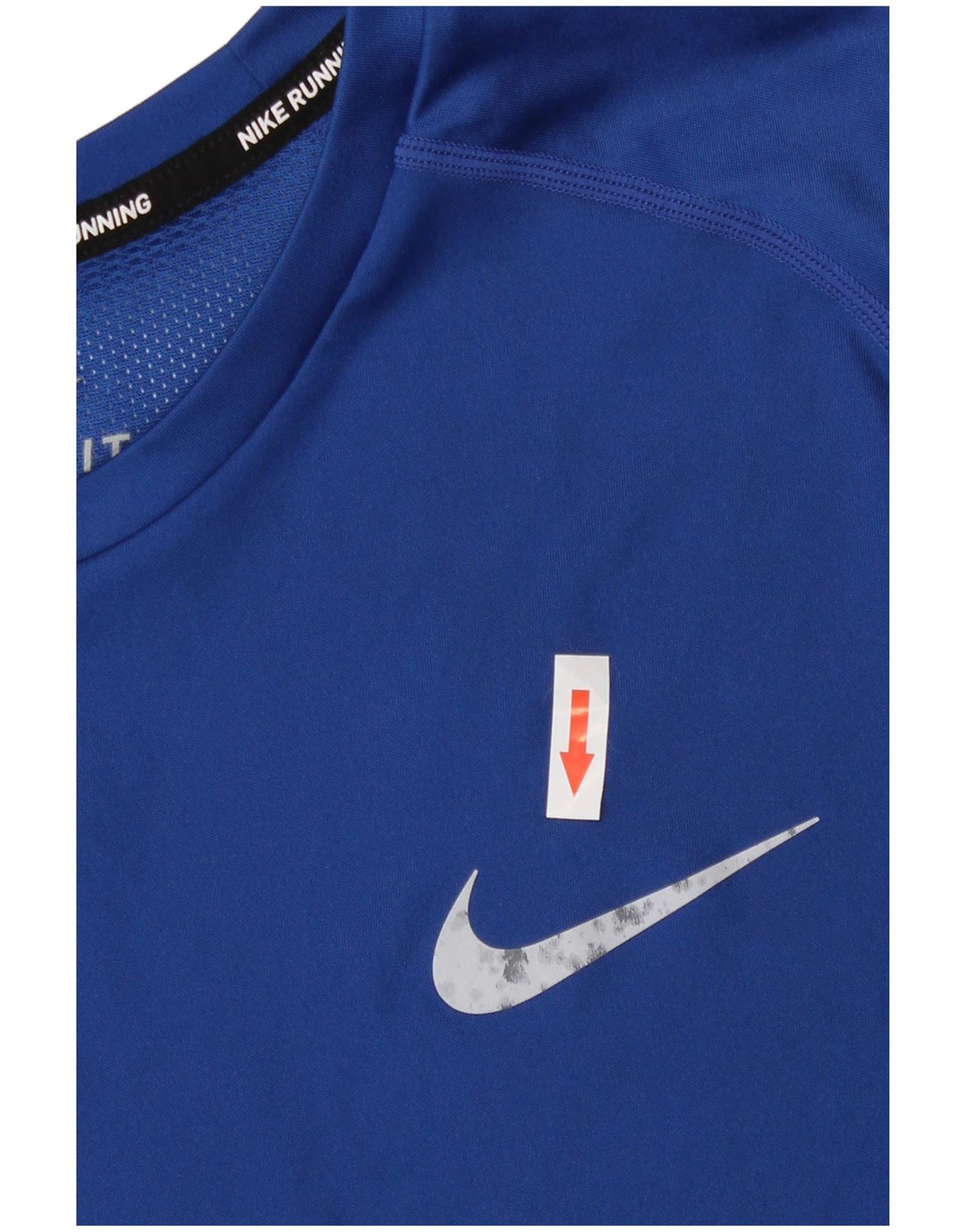 Nike Herren Dri Fit T-Shirt Top Mittelblaues Polyester