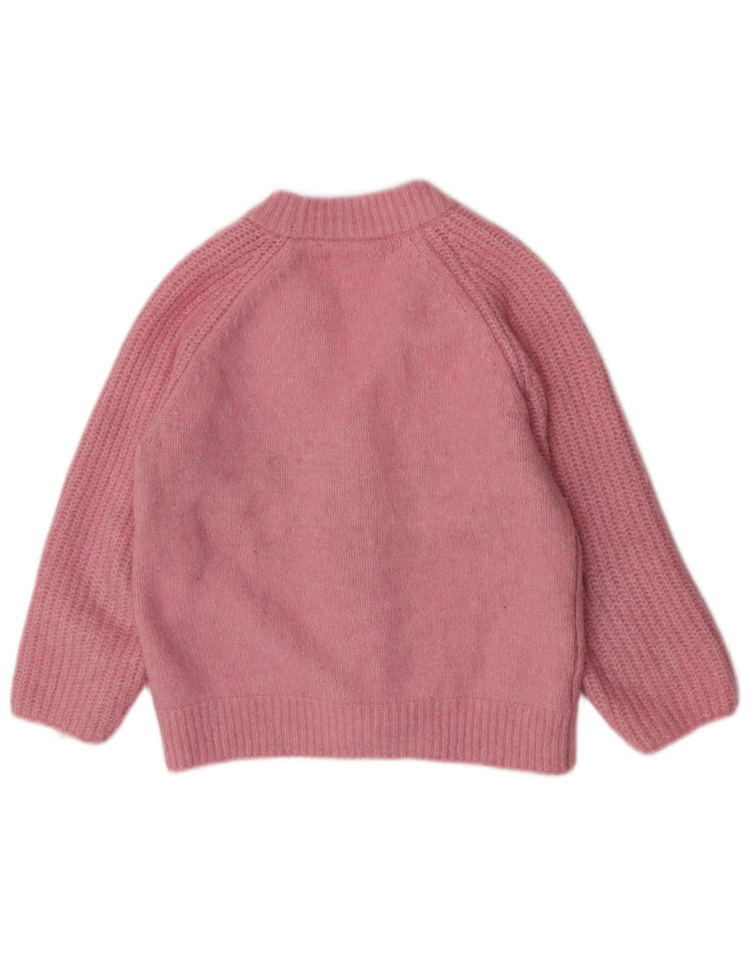 Vintage Damen Cardigan Pullover UK 14 Mittelrosa