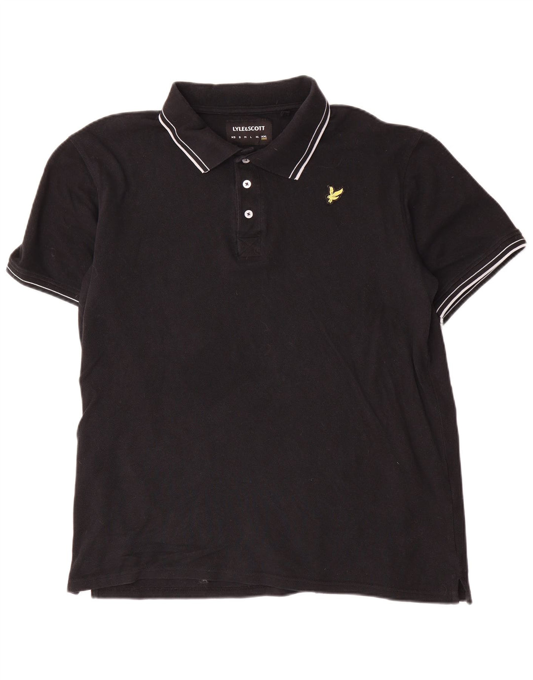 Lyle & Scott Herren Poloshirt 2XL Schwarz Baumwolle