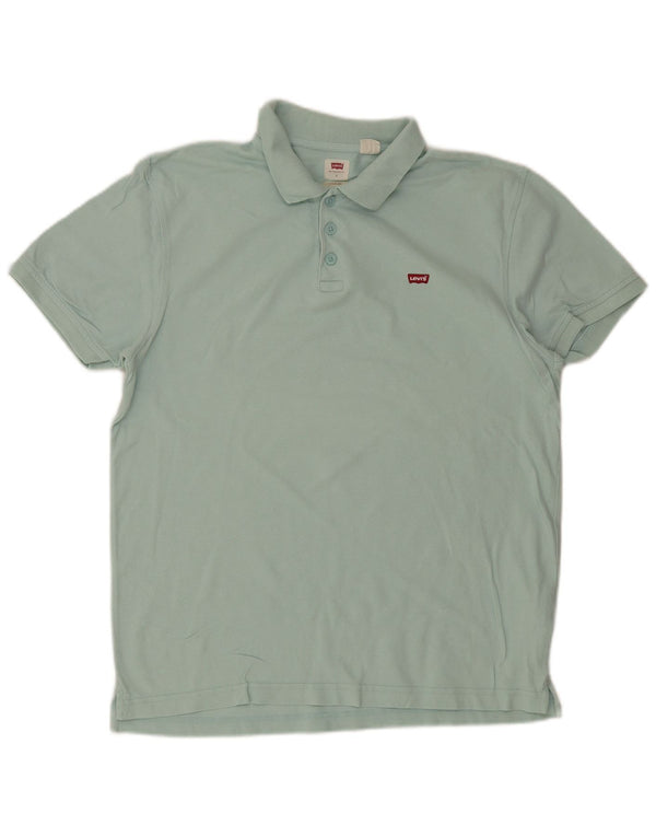 Levi's Herren Standard-Poloshirt, große türkisfarbene Baumwolle